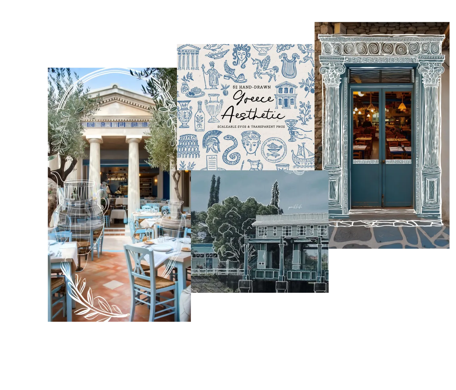 OPA moodboard: Greek aesthetic